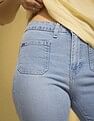 Flying Machine Women K-Street X Bootcut Fit Patch Pocket Jeans