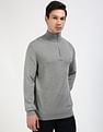 Tommy Hilfiger Cotton Zip Mock Neck Sweater