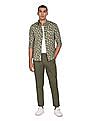 U.S. Polo Assn. Austin Trim Fit Flat Front Casual Trousers