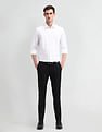 Arrow Slim Fit Mid Rise Trousers
