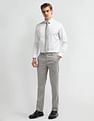 Arrow Mid Rise Carson Tapered Fit Trousers