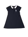 U.S. Polo Assn. Kids Cap Sleeve Solid Polo Dress