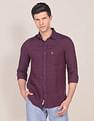 U.S. Polo Assn. Cross Dyed Linen Solid Shirt