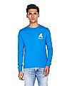 Aeropostale Men Blue Long Sleeve Logo T-Shirt