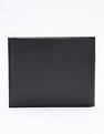Calvin Klein Solid Black Leather Bi-Fold Wallet