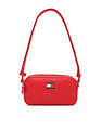 Tommy Hilfiger Solid Red Pu Shoulder Bag