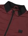 Flying Machine High Neck Solid Bomber Jacket