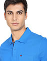 AD by Arvind Modern Solid Pique Polo Shirt