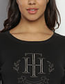 Tommy Hilfiger Luna Embroidered Logo Cotton Sweater