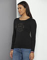 Tommy Hilfiger Luna Embroidered Logo Cotton Sweater