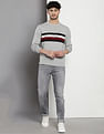 Tommy Hilfiger Transitional Cotton Brand Stripe Sweater