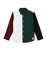 Tommy Hilfiger Kids Boys Spread Collar Colorblocked Shirt