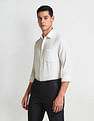 Arrow Geometric Pattern Dobby Shirt