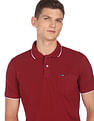 Arrow Sports Patch Pocket Solid Cotton Polo Shirt