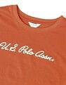 U.S. Polo Assn. Women Regular Fit Brand Printed T-Shirt