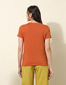 U.S. Polo Assn. Women Regular Fit Brand Printed T-Shirt