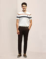 U.S. Polo Assn. Horizontal Striped Slim Fit Polo Shirt