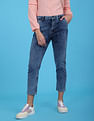 Flying Machine Women High Rise Acid Wash Slim Fit Jeans