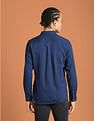 Flying Machine Patterned Print Twill Cotton Shirt