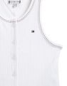 Tommy Hilfiger Kids Girls Texture Slim-Fit Cotton T-Shirt