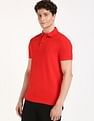 Tommy Hilfiger Solid Slim-Fit Cotton Polo Shirt