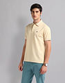 AD by Arvind Heathered Slim Fit Polo Shirt