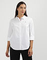 Tommy Hilfiger Solid Oxford Relaxed Fit Shirt
