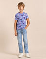 U.S. Polo Assn. Kids Boys Brand Printed Regular Fit T-Shirt