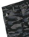 U.S. Polo Assn. Kids Boys Camouflage Printed Regular Fit Cargos