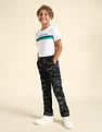 U.S. Polo Assn. Kids Boys Camouflage Printed Regular Fit Cargos