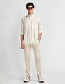 Arrow Sports Vertical Stripe Oxford Shirt