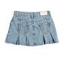 U.S. Polo Assn. Kids Girls Denim Pleated Skorts