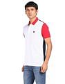 AD by Arvind Cotton Colour Block Polo Shirt