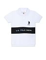 U.S. Polo Assn. Kids Foil Logo Colour Block Polo Shirt