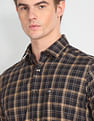 Arrow Sports Tartan Check Twill Casual Shirt