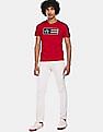 Arrow Sports Contrast Panel Logo Applique T-Shirt