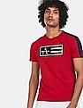 Arrow Sports Contrast Panel Logo Applique T-Shirt