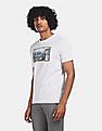 Aeropostale Men Off White Graphic Print Cotton T-Shirt