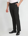 Arrow Heathered Hudson Tailored Regular Fit Trousers