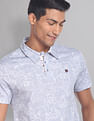 AD by Arvind Floral Print COOL-IT Real Deal Polo Shirt