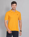 AD by Arvind Cotton Solid Polo Shirt