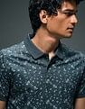 Flying Machine All Over Printed Regular Fit Polo Shirt