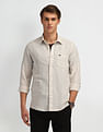 Arrow Sport Solid Manhattan Slim Fit Shirt