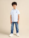 U.S. Polo Assn. Kids Boys Regular Fit Abstract Printed Shirt
