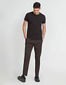 Flying Machine Twill Geometric Print Trousers