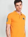 Flying Machine Appliqued Pique Polo Shirt