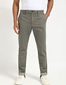 Tommy Hilfiger Grey Men's Trousers for Sleek Style