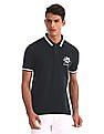 U.S. Polo Assn. Blue Cotton Pique Polo Shirt