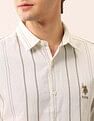 U.S. Polo Assn. Denim Co. Vertical Striped Dobby Shirt