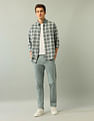 Arrow Sport Solid Mid Rise Trouser